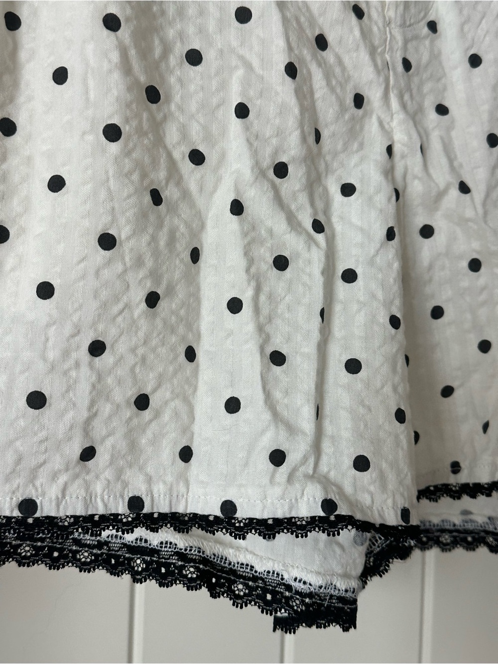 NWT Aerie polka dot shorts black cream white S - Picture 3 of 5